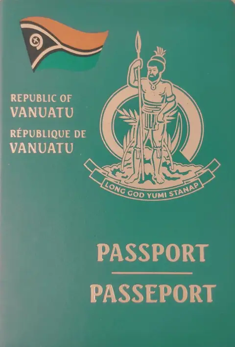 Vanuatu pasaportunun kapağı